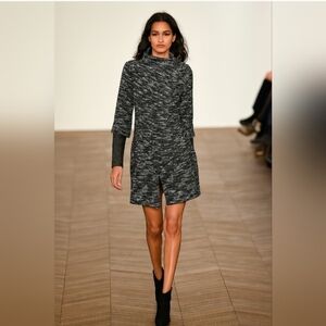 Elegant Bouclé Jacket With Quilted Sleeves